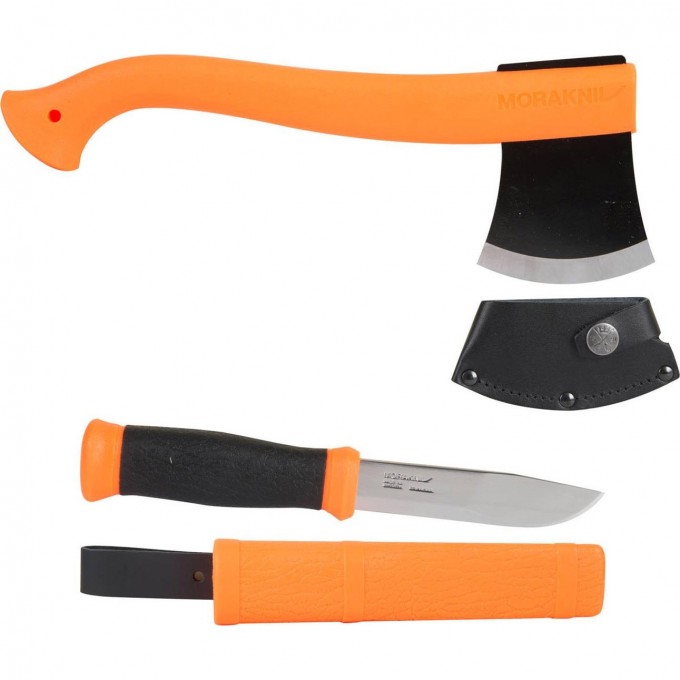 Набор MORAKNIV OUTDOOR KIT MG, нож MORA 2000 + топор (оранжевый) 12096
