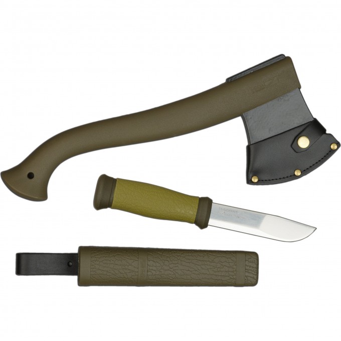 Набор MORAKNIV OUTDOOR KIT MG, нож MORA 2000 + топор (зеленый) 1-2001